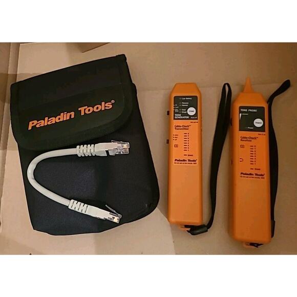 Paladin Tools 1573 Tone Generator & Probe CAT5 Cable Tester Tools w/ Bag - Picture 3 of 3